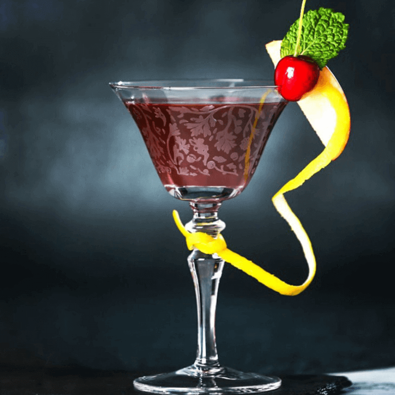 Frosted Martini Glass