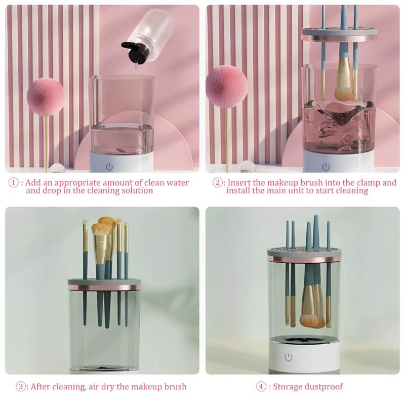Electric Makeup Brush Cleaner- 3 in 1