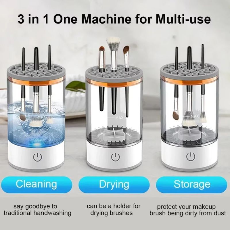 Electric Makeup Brush Cleaner- 3 in 1